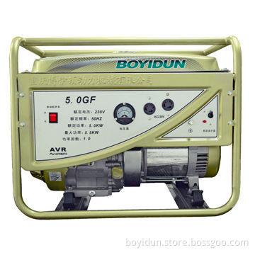 5kW Portable Gasoline Generator with Handle and Wheel